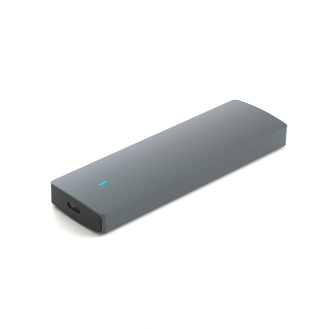 M.2 NVMe NGFF Dual Protocol Solid State Reader Hard Drive Enclosure Aluminum Material Move Box