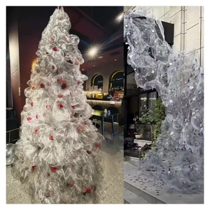 Tissu en tulle rigide métallisé doré froissé et pliable pour toile de fond de mariage, voile de mariée et décoration de fête - Product Image 2