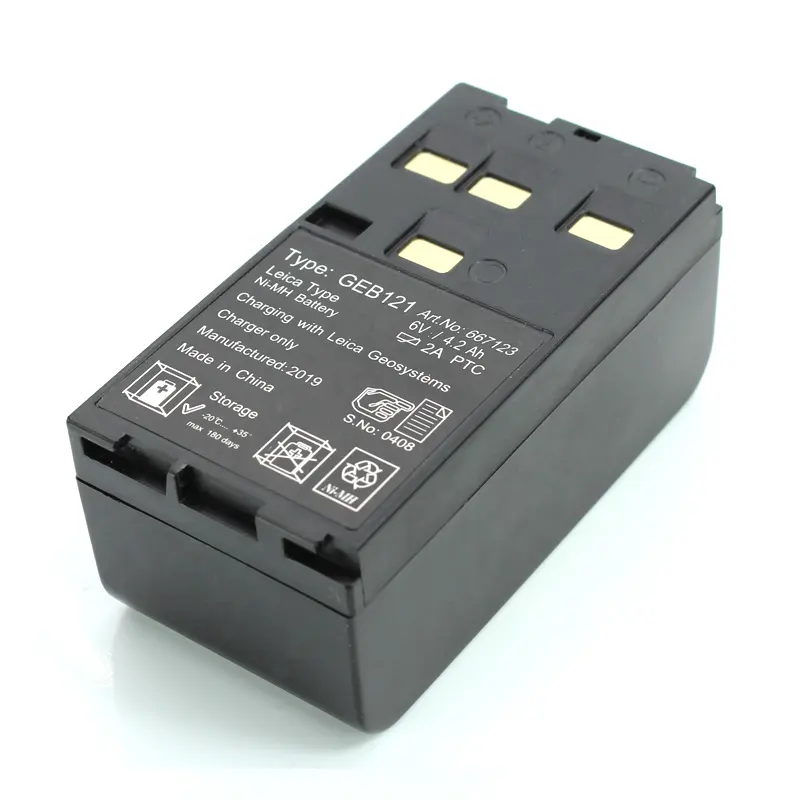 Lei ca GEB121 NI-MH Battery for Lei ca Total Station TPS 300,400,700,800,1100 GPS Serious Charger GKL112
