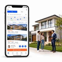 Pengembangan Aplikasi Daftar Properti Real Estat Kustom untuk IOS Android Dengan Pencarian Properti, Tampilan Peta, dan Tur Virtual LionCreate