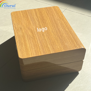 Luxury Wooden Single <b>Watch</b> Box Custom Logo Wood Grain <b>Watch</b> Storage <b>Case</b> Soft Leather Lining Wristwatch Gift Packaging Box - Product Image 6