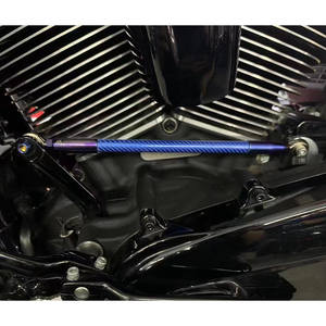 Compatible avec <span class=keywords><strong>Harley</strong></span> M8 Touring Softail, barre transversale de changement de vitesse en fibre de carbone, Glide Road King Breakout, liaison de changement de vitesse - Product Image 3
