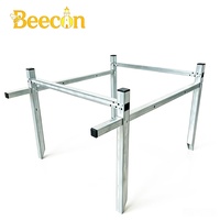 Support de ruche réglable en acier inoxydable 201 de 2,5 kg avec porte-cadres pour ruches à 8 et 10 cadres