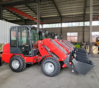 Vente flash : mini-chargeuse sur pneus de 400 kg, petite chargeuse frontale diesel, prix d'usine