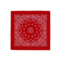 Bandana personnalisé en gros à bas prix avec logo, bandana en coton, soie, polyester, écharpe imprimée, bandanas ethniques noirs