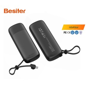 Besiter Nuevo producto de tendencia Powerbank con cables 10000 MAh Banco de batería Best Sellers Mini Power Banks - Product Image 1