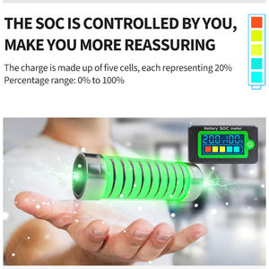 Peacefair PZEM-009 디지털 LCD 12V 24V 36V 48V 리튬 철 인산염 배터리 전압 용량 테스터 SOC 미터 - Product Image 6