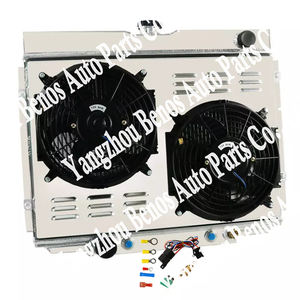 Radiador de aluminio de <span class=keywords><strong>4</strong></span> filas para 69-73 <span class=keywords><strong>Ford</strong></span> Mustang Mercury Cougar Torino Marquis - Product Image 1