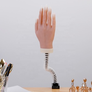 Modelo de Entrenamiento de Manicura Profesional Flexible, Manos Artificiales de Silicona y PVC <span class=keywords><strong>para</strong></span> Práctica de Arte de <span class=keywords><strong>Uñas</strong></span>, Soporte <span class=keywords><strong>para</strong></span> Puntas de <span class=keywords><strong>Uñas</strong></span>, <span class=keywords><strong>Academia</strong></span> de <span class=keywords><strong>Uñas</strong></span> - Product Image 2