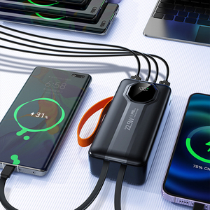 Sạc dự phòng di động nhanh, màn hình LED kỹ thuật số, hai cổng <span class=keywords><strong>USB</strong></span> Type-C, mẫu mới nhất <span class=keywords><strong>2025</strong></span>, dung lượng 30000mAh, công suất 22.5W - Product Image 3