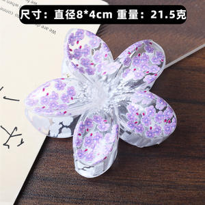 กิ๊บติดผมรูปดอกไม้สีไล่ระดับแฟชั่นสุดฮิต กิ๊บฉลามสำหรับวันหยุด อุปกรณ์ตกแต่งผม - Product Image 3