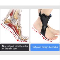 Support gonflable confortable d'orthèse de cheville d'orthèse de pied de baisse d'airbag pour l'équipement de réadaptation de Patients d'accident vasculaire cérébral d'hémiplégie