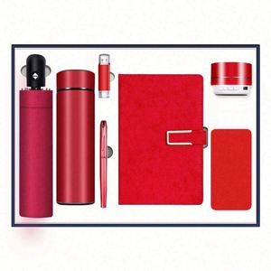 Custom A5 Logo Stainless Steel Luxury Business Corporate <b>Gift</b> <b>Box</b> Set Includes Notebook LCD Display Water <b>Bottle</b> Pen Christmas - Product Image 5