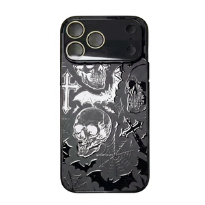 เคสโทรศัพท์มือถือรุ่นใหม่ล่าสุด ลาย Totem รุ่น 17 ดีไซน์หัวกะโหลก แบบนูน วัสดุ TPU+PC กันกระแทก ไม่มีที่จับ - Product Image 1