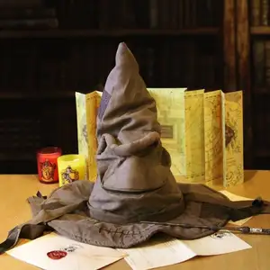 豪华皮革女巫巫师哈利帽波特万圣节派对道具角色扮演服装配件电影波特分类帽