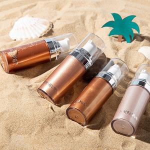 Palette de plage transfrontalière Handaiyan à base de minéraux, <span class=keywords><strong>huile</strong></span> éclaircissante pour la peau, brillante et fine, lait liquide pressé, écran solaire, 4 illuminateurs - Product Image 5