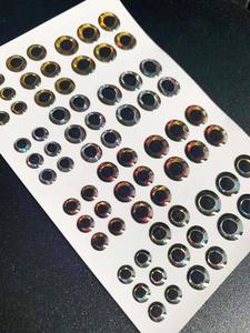 Yeux 3d de taille mixte 6/8/10mm, yeux de poisson holographiques en plastique, vent, terre, glace, feu, style mouche, matériel d'attache - Product Image 4