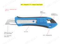 Cutter professionnels à lame détachable en acier au carbone, guide de 18 mm, couteau graphique SK5, lames à changement rapide de 0,5 mm, 20 unités