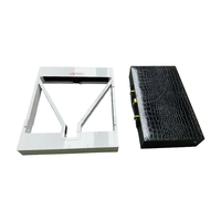 Triangle de billard pliable en plastique de précision, support pour billes de billard, accessoire de table de snooker avec boîte de rangement