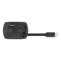 Penjualan Lintas Negara Terlaris Charger Mobil 3-in-1 Violin Kabel Retractable QC3.0 Pengisian Cepat Lubang Ganda Laptop Earphone USB-A USB-C 38W