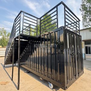 2025 White 20ft Workshop With <b>Air</b> <b>Conditioner</b> Custom Shipping Container Warehouse Mezzanine For Sale - Product Image 3