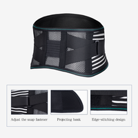 Ceinture de Soutien Lombaire Ajustable en Gros pour Usine, avec 4 Bandes de Soutien Souples et Maille Respirante, Idéale pour le Travail, le Sport et le Fitness
