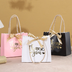 DAMAI Articoli per Feste di <span class=keywords><strong>Compleanno</strong></span>, Sacchetti Regalo <span class=keywords><strong>Rosa</strong></span>, Bianchi e Neri <span class=keywords><strong>con</strong></span> Nastro e Manico, Buste di Carta per Matrimoni e Compleanni - Product Image 4