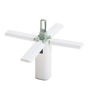 Lampe pliable d'extérieur à 4 pales, rechargeable, lumière blanche, lanterne de camping LED, lumière d'ambiance pour tente ou auvent - Product Image 1