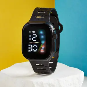 Jam tangan Digital Led anak, arloji olahraga plastik murah Biaya rendah 8-2