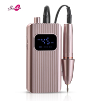 SUNKIN Ponceuse à Ongles Portable Rechargeable Nouvelle Arrivée 45000 tr/min Sans Fil Professionnelle avec Câble USB