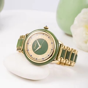 Montres mécaniques automatiques Zodiac avec cadran en diamant, luxe, jadéite, résistantes à l'eau 30m, élégantes, livraison directe - Product Image 5