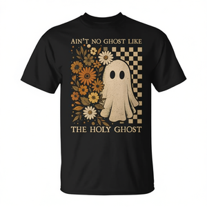 Camiseta cristiana Retro Boho Ain't No Ghost Like The Holy Ghost - Product Image 2