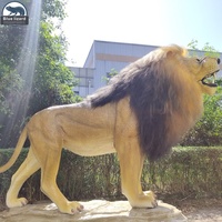 Modèle d'animal réaliste grandeur nature, animatronique, simulation d'animal télécommandé, lion à vendre