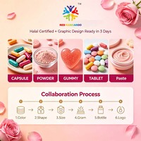 Poudre de collagène OEM multi-L-Glutamine et vitamines, peptide rose, pour améliorer la santé de la peau et des articulations, soutenir des os plus forts