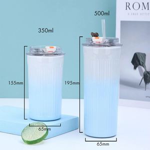 Custom 500ml <b>Double</b> <b>Wall</b> Vacuum Insulated Stainless Steel Eco-Friendly Travel Mug with for and Flower Design - Product Image 4