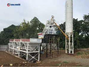 Factory Price Hzs75 Concrete Batching Plant JS1500 Mixer PLD2400 Batching Machine Concrete Ready Mixing Plant For Construction