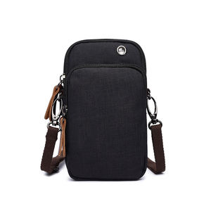 Sac à bandoulière portable en polyester OEM/ODM de 8 pouces avec fermeture éclair pour voyage, extérieur, travail, randonnée, sport, pochette pour téléphone - Product Image 3