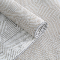 Hochwertiger Wilton Polypropylen Abstrakt-Teppich Luxuriös Langlebig Weich Rutschfest Modern Minimalistisch für Wohnzimmer Schlafzimmer Zuhause