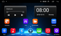 Autoradio universel 2 DIN avec écran IPS 7 pouces, processeur 4 cœurs, GPS, amplificateur et lecteur DVD
