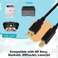 Câble d'imprimante SYONG vers ordinateur, câble d'imprimante/scanner USB haute vitesse A vers B mâle, 4,9 pieds, compatible avec Lexmark, HP, Canon