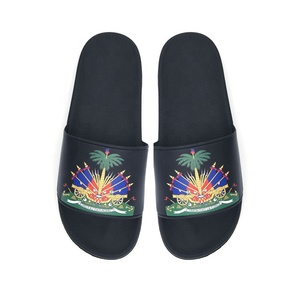 Fabricants de chaussures, tongs avec drapeau haïtien, tongs en PVC avec drapeau, plage d'été, maison, publicité, tongs avec drapeau haïtien pour <span class=keywords><strong>hommes</strong></span> - Product Image 6