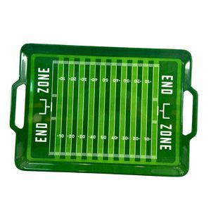 Bandeja de <span class=keywords><strong>melamina</strong></span> con asas para servir, diseño de campo de fútbol americano - Product Image 5
