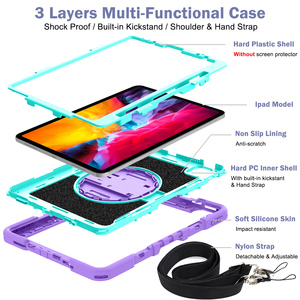 Support rotatif robuste avec sangle de maintien et porte-crayon pour iPad Air 4/5 et iPad Pro 11 pouces – Idéal pour la logistique B2B, l'éducation et le secteur médical - Product Image 5