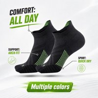 Chaussettes de sport personnalisées, chaussettes de performance, compression de la voûte plantaire, légères, respirantes, amorties, durables, chaussettes de course à pied, chaussettes de sport