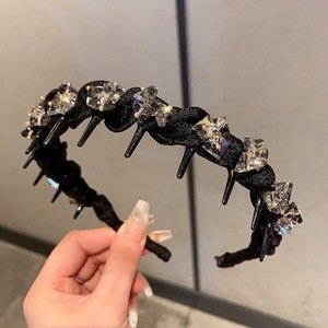 ที่คาดผมตาข่ายประดับเพชรหรูหรา อุปกรณ์เสริมผมพลาสติกสำหรับผู้หญิง/งานปาร์ตี้/เจ้าสาว - Product Image 6