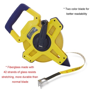 30m/50m/100m dài sợi đo băng nhiệm vụ nặng nề abs + cao su 3x nhanh tua lại băng sợi thủy tinh đo băng - Product Image 2