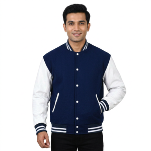 Fabrication professionnelle, vestes varsity pour hommes à séchage rapide, meilleure qualité, prix bas, manches en cuir, veste varsity Letterman pour hommes - Product Image 1