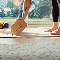 Vente en gros de haute qualité 3*6*9 pouces ensemble de blocs de yoga en liège écologique bloc de yoga octogonal haute densité brique en liège LOGO personnalisé
