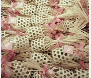 Rustic Bamboo Woven Storage Wedding <b>Basket</b> <b>with</b> <b>Handle</b> Chic Rustic Design - Product Image 4