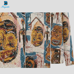 Pull Jacquard Tissé Style Streetwear Personnalisé pour Homme, Haut Tricoté à Manches Longues Motif <span class=keywords><strong>Graffiti</strong></span>, Coupe Oversize et Épaisse - Product Image 3